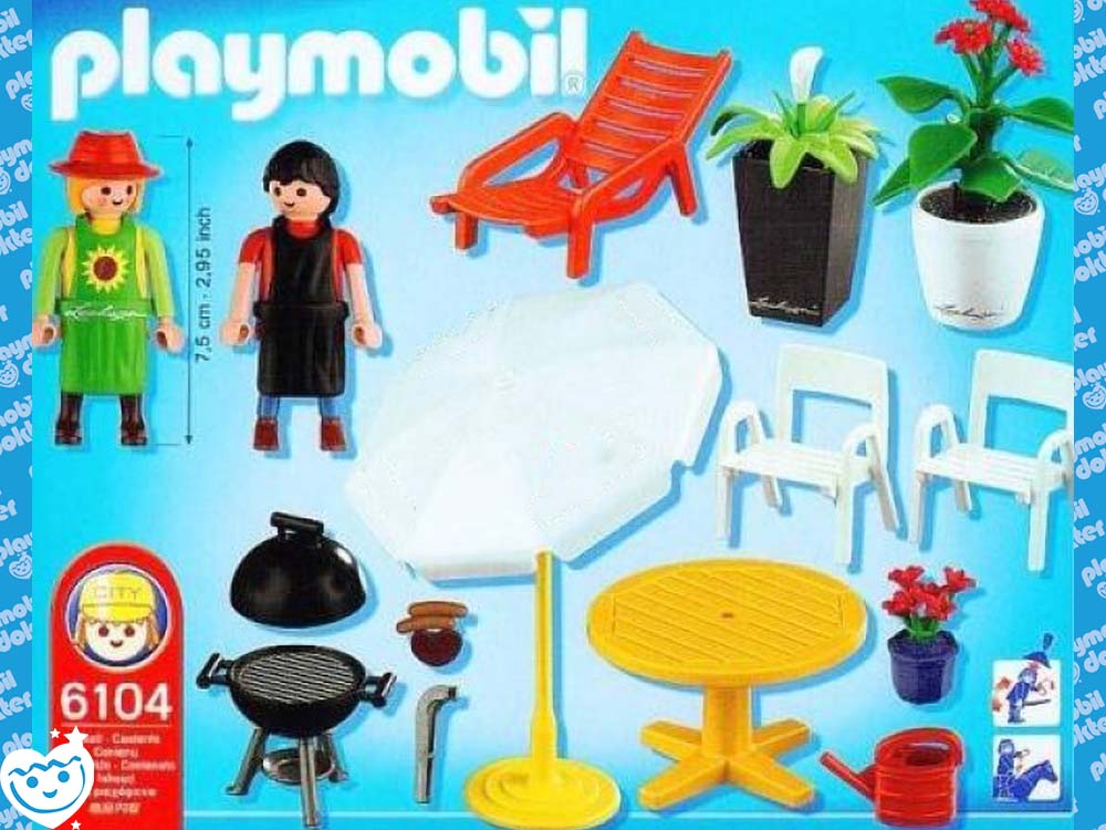 Playmobil 6104 Tuin Met Barbecue Set