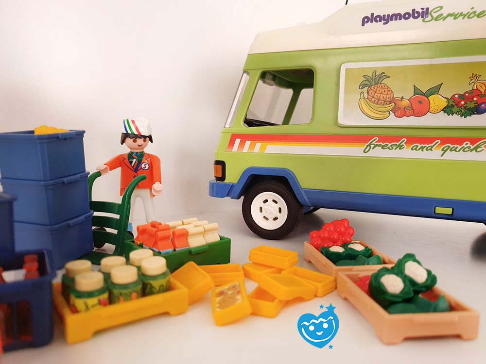 Playmobil 3204 Supermarkt bezorgservice bus incl Doos