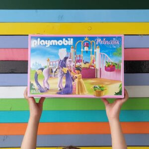 Playmobil 6855 Koninklijke stal met paard om te kammen Incl. Doos
