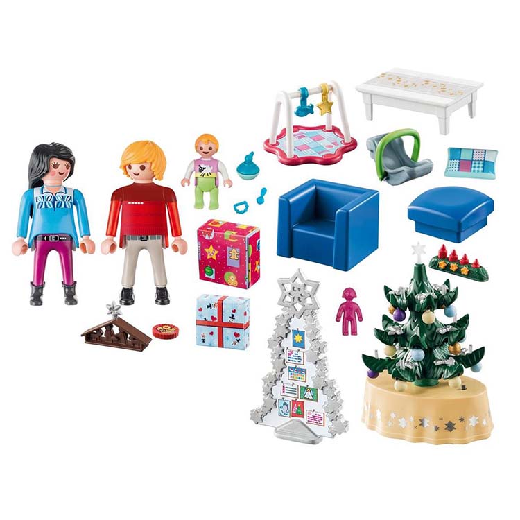 Playmobil 9495 Woonkamer In Kerststijl