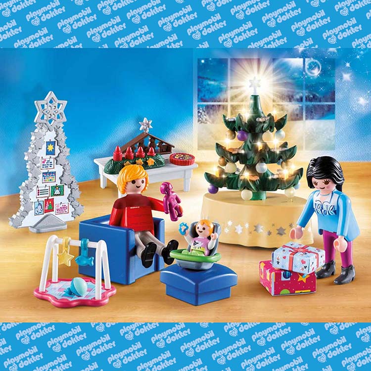 Playmobil 9495 Woonkamer In Kerststijl