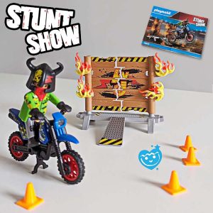 Playmobil 70553 Stuntshow Motor Met Vuurmuur