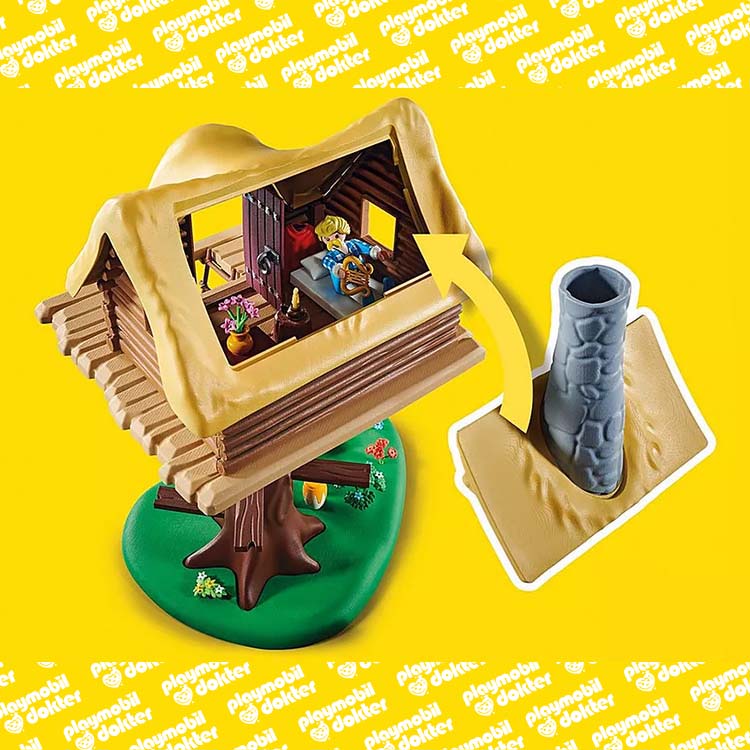 Playmobil 71016 Astérix: Kakofonix Met Boomhut