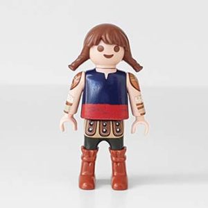 Playmobil Kind Meisje Broek lang Grijs Kaki Bruin – Vriendelijke Emily