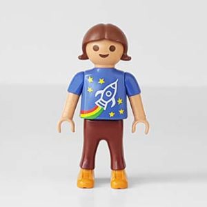 Playmobil Kind Meisje Broek lang Grijs Kaki Bruin – Creatieve Lily