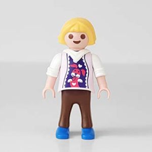 Playmobil Kind Meisje Broek lang Grijs Kaki Bruin – Empathische Mia