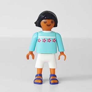 Playmobil Kind Meisje Broek kort Wit – Zelfverzekerde Ingrid