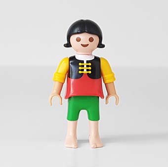 Playmobil Kind Meisje Badpak, Broek kort Geel, Groen – Buurmeisje Evi