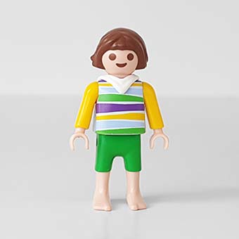 Playmobil Kind Meisje Badpak, Broek kort Geel, Groen – Grappige Maria