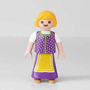 Playmobil Kind Meisje in Jurk, Konijnen – Schattige Noor