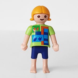 Playmobil Kind Meisje Korte Broek Blauw – Buurmeisje Lize