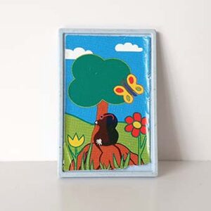 Playmobil Schilderij Mol onder Boom - Blauw Lijst