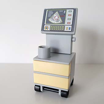 Playmobil Medisch Apparaat op Wagen - Grijsbeige