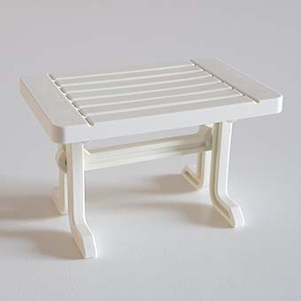 Onderdelen Vakantiehuis 4857 – 16 Tafel gemaakt van latten met inklapbare poten