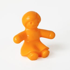 Knuffel Poppenmeisje Oranje