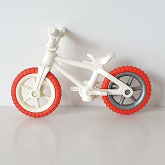 Speelgoed Speeltuin – 6 Witte Fiets Vintage