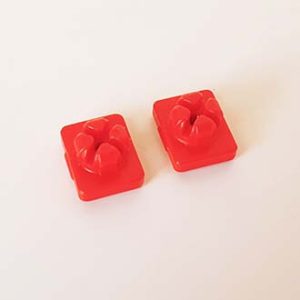 School Onderdelen – 34 System X Schroef Rood