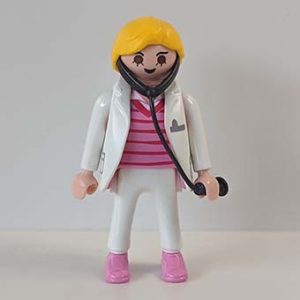 Playmobil dokter met stethoscoop en dokterskoffer Dokter, Huisarts, stagiaire, assisente, arts – 02 stagiaire