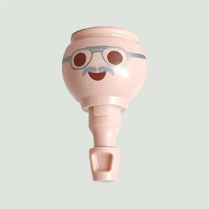 Playmobil Klicky Hoofd met Bril, Piraat, Basic , Boos – 03