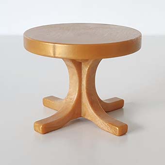 Tafel Bureaustoel Kruk KeukenZetel Kinderstoel – Div. Kleuren – 01 Kleine Bijzet Tafel Goud