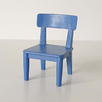 Tafel Bureaustoel Kruk KeukenZetel Kinderstoel – Div. Kleuren – 05 Stoel Blauw
