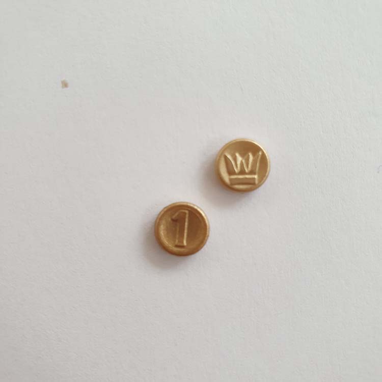 Playmobil Geld Munten Brons, Goud, Koper, Zilver en Goudklompen – Brons waarde 1 – per 2 stuks