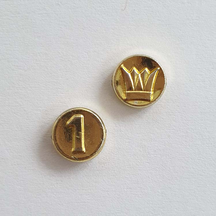 Playmobil Geld Munten Brons, Goud, Koper, Zilver en Goudklompen – Goud waarde 1 – per 2 stuks