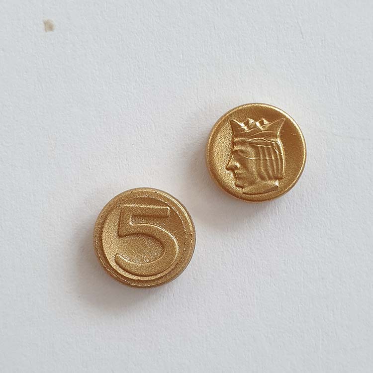 Playmobil Geld Munten Brons, Goud, Koper, Zilver en Goudklompen – Brons waarde 5 – per 2 stuks