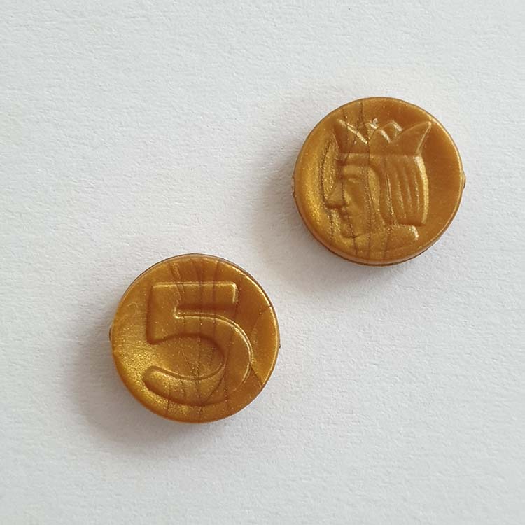 Playmobil Geld Munten Brons, Goud, Koper, Zilver en Goudklompen – Koper waarde 5 – per 2 stuks