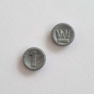 Playmobil Geld Munten Brons, Goud, Koper, Zilver en Goudklompen – Zilver waarde 1 – per 2 stuks
