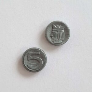 Playmobil Geld Munten Brons, Goud, Koper, Zilver en Goudklompen – Zilver waarde 5 – per 2 stuks