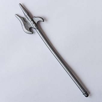 Playmobil Bijl Speer Drietand Zwaard Mes – 12 Hellebaard (bijl met lange steel) (grijs)