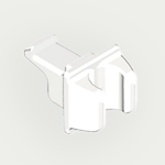 Schanier clip Wit