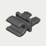 Schanier clip Grijs