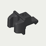 Schanier clip Grijs