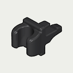 Schanier clip Zwart