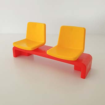 Stoel Bank Kruk Ligbed Zetel Geel – 02 Bank