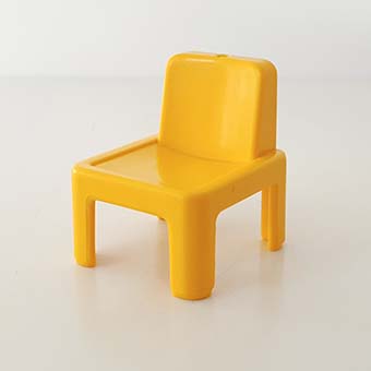 Stoel Bank Kruk Ligbed Zetel Geel – 05 Schoolstoel