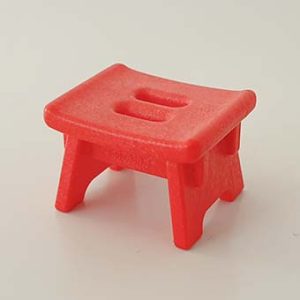 Stoel Bank Kruk Ligbed Zetel Rood Bureaustoel – 05 Krukje