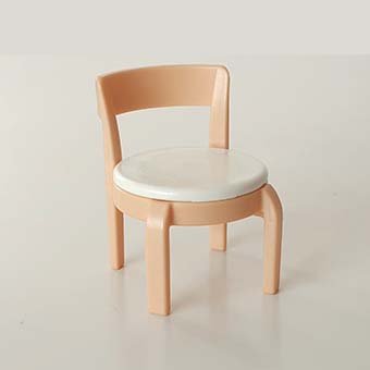 Stoel Bank Kruk Ligbed Zetel Wit Kinderstoel Dolfijn Babystoel – 08 Stoel Zalm/Wit