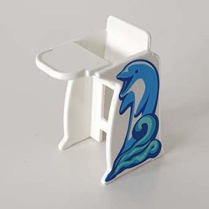 Stoel Bank Kruk Ligbed Zetel Wit Kinderstoel Dolfijn Babystoel – 16