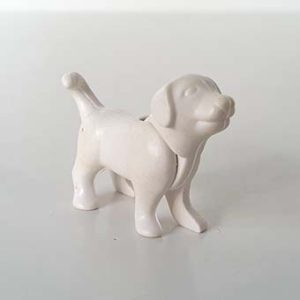 Sint Bernard, Labrador Puppy, Scooby-Doo – 02 Labrador Puppy staand Wit