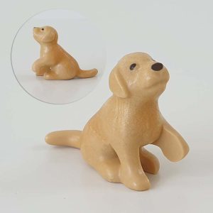 Puppy Honden – 1 Puppy Zittend Licht Bruin