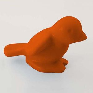 Vogel Bruin Oranje Blauw Geel Groen Rood – Vogel hoog kopje L. Bruin Oranje