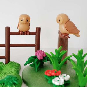 Wijze Uilen, Fabel Uilen, Bos Uil, Pauw, Ooievaar – 6 Uil Bruin (prijs per stuk)