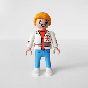 Playmobil Kind Jongen, Blauwe Broek – Slimme Robo