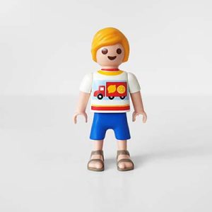 Playmobil Kind Jongen, Korte Broek, Blauw – Vlotte Noah