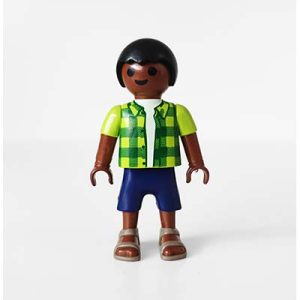 Playmobil Kind Jongen, Korte Broek, Blauw – Charmante Siem