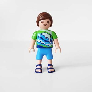 Playmobil Kind Jongen, Korte Broek, Blauw – Slimme Stijn