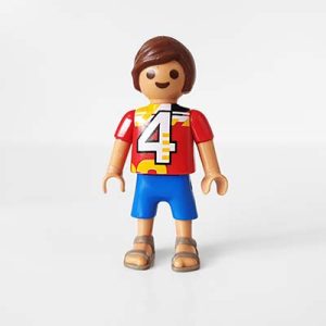 Playmobil Kind Jongen, Korte Broek, Blauw – Aardige Jake